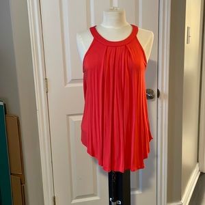 Ladies summer tank, size L tangerine colour